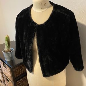 CALVIN KLIEN | Faux Fur Jacket